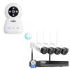 Wireless Pro,Plug & Play Hiseeu 2.5K 5MP WiFi Security Camera System Outdoor,Expandable 16CH 8MP NVR, 1TB HDD,Spotlight,2 Way Audio, IP66 Waterproof, Motion Alert, DC Power Plug-in, 24/7 Recording view 1