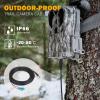 KSK 79-inch Trail Camera Power Cord,5.5x2.1mm DC External Power Cable,Compatible with Spypoint, Stealth Cam, Moultrie, Muddy, etc view 2