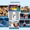 Portable Phone Microscope with LED Light, 200X Magnification, Mini Pocket Camera, CPL Lens, Universal Phone Clip for Adults, White view 3