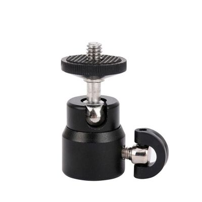1pc Ball Head Fit for Camera Tripod LED Light Flash Tripod Bracket Holder Mount 1/4 Hot Shoe Adapter Cradle