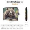 Laptop Case Sleeve 15inch Shockproof Laptop Case Grizzly Bear Laptop Sleeve Carrying Case view 2