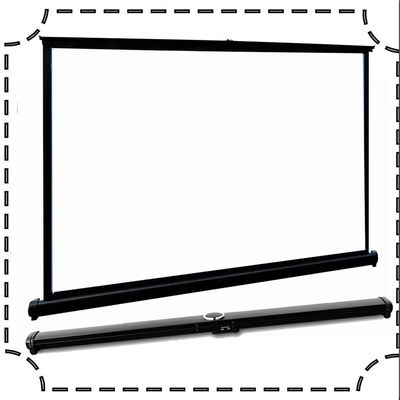 ZYXQQJ Portable Projector Screen Mobile Tabletop Projection Screen Manual Pull Up HD Video Screen 30/40/50 Inch Outdoor Little Screen(4:3,30inch)