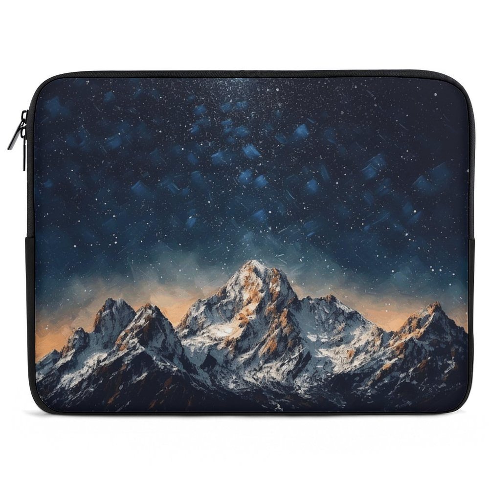 LZQPOEAS Laptop Case Sleeve 12inch Shockproof Laptop Case Starry Night The Mountains Laptop Sleeve Carrying Case