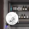 QWEASDF Bathroom Mirror CabinetMirror Cabinet for Bathroom, LED Bathroom Mirror with Lights, Bathroom Cabinet Wall Mounted, for Bathroom Wallwith Towel Rack(B,W110*H75cm/W43.3*H29.5in) view 3
