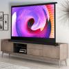 ZYXQQJ 30inch 40inch 50inch Small Projector Screen, Retractable Pull Up Screen Tabletop Screen Wall/Ceiling Mounted Movie Screen(4:3,40inch) view 1