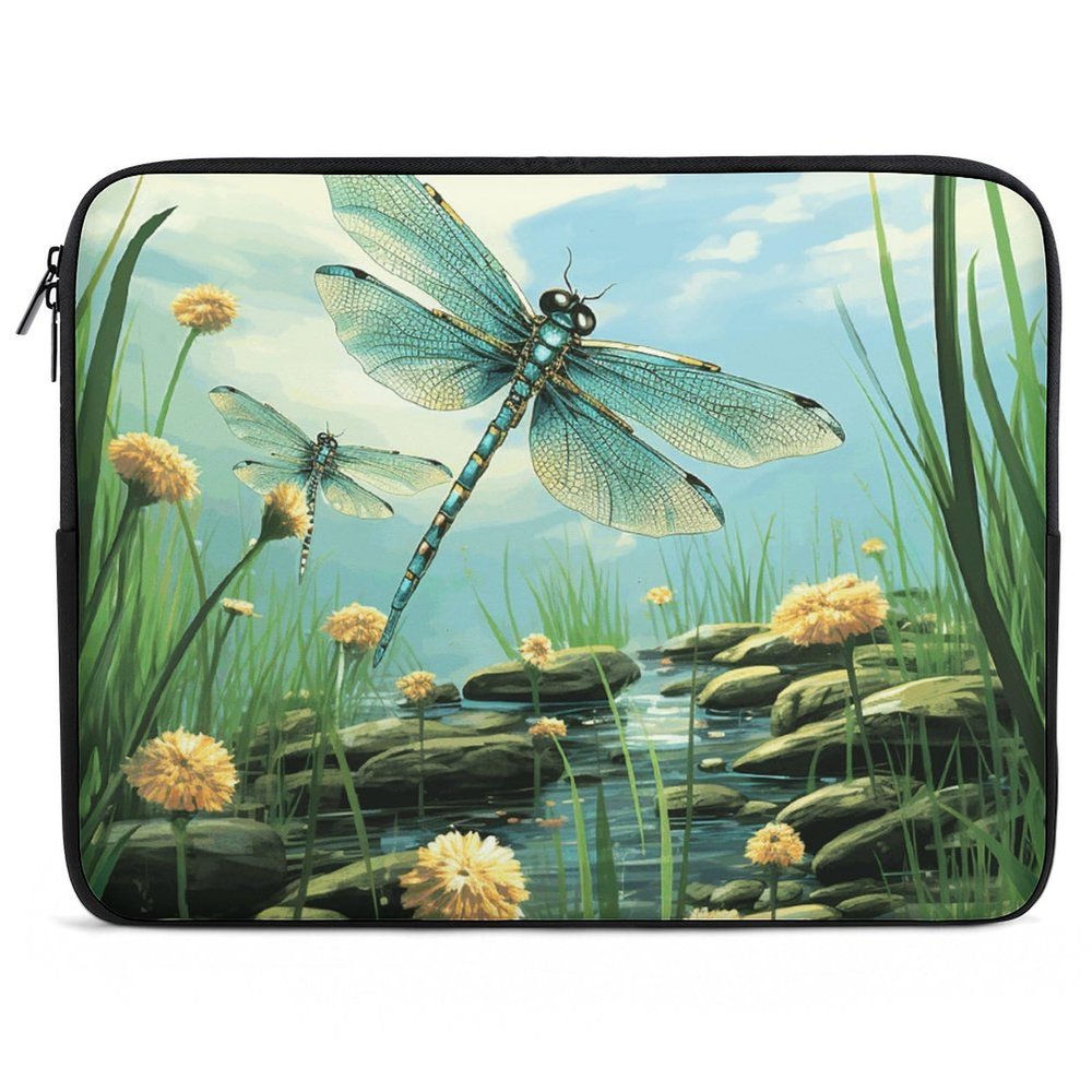 Laptop Case Sleeve 15inch Shockproof Laptop Case Dragonflies in Flight Laptop Sleeve Carrying Case