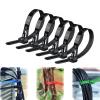 DirectNine Basics Buckle Self-Locking Premium Nylon Cable Wire Ties, Cable Zip Ties, Color Reusable Plastic Nylon Cable Ties, Releasable Zip Ties 100 PCS(Black,5x300mm), EBADJJAJS-BLACK-5X300MM view 1