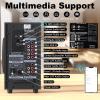Bobtot Small Subwoofer Home Theater for TV Surround System 5 Wired Speakers Amplifier 4 inch Woofer Built-in Receiver Support ARC Optical Bluetooth Input for Projector view 4