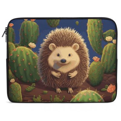 Laptop Case Sleeve 15inch Shockproof Laptop Case Hedgehog Cactus Laptop Sleeve Carrying Case