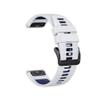 22 26MM Silicone Watchband Strap fit for Garmin/Fenix 7/7Pro/7X/6X/6 Pro/5X/5 Plus/Epix/Instinct WristStrap Replaceable Bracelet(White Dark Blue,26mm) view 1