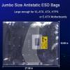 10Pcs Huge Open Top Antistatic Bags19.69x27.56in Big Extra Large Anti-Static Shielding ESD Bag with Sticks for Motherboard GPU Graphics Card Electronics view 2