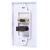 1 Port VGA Wall Plate, Plated High Speed Connectors, Ideal for Home or Business Locations, Standard Size ABS Single Gang Wall Plate view 2