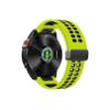 Yenle 26mm 22mm Magnetic Folding Buckle Silicone Watch Band Fit for Garmin Fenix 7 7X Pro 6 6X 5 5X Plus/Epix Gen 2 47 51mm Watch Strap(Green Black,26mm) view 4