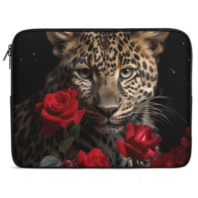 Laptop Case Sleeve 12inch Shockproof Laptop Case Rose Leopard Laptop Sleeve Carrying Case