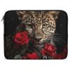 Laptop Case Sleeve 12inch Shockproof Laptop Case Rose Leopard Laptop Sleeve Carrying Case view 1