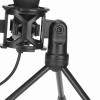 Enlybee USB Microph with 360 Rotation, RGB Lighting, Windscreen, Tripod Stand, Carbon Steel Gooseneck for Gamers and Streamers view 3