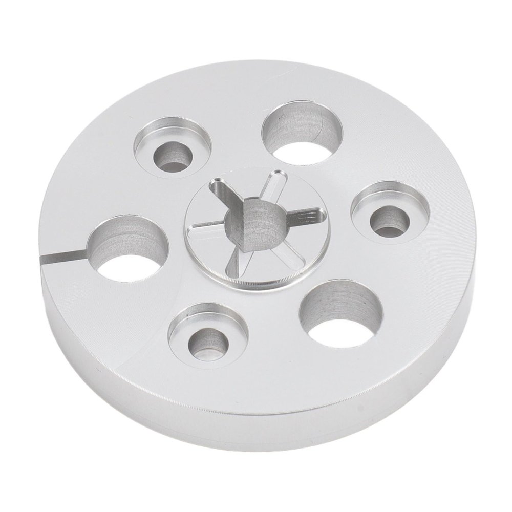 Denash Aluminum Alloy Take Up Reel, Fine Polished Professional CNC Machined 1/4 7 Inch Empty Tape Reel High Hardness Replacement for Recorders, Denashqz8f75pycw