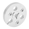 Denash Aluminum Alloy Take Up Reel, Fine Polished Professional CNC Machined 1/4 7 Inch Empty Tape Reel High Hardness Replacement for Recorders, Denashqz8f75pycw view 2