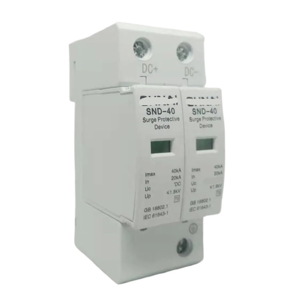 SYXBTNQG 2P DC Surge Protector SPD20KA-40KA DC 12V 24V 48V 60V 70V 110V 220V Power Supply Lightning Arrester Surge Protector(12V)