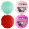 AirTag 4 Pack Hidden Case for Apple, Air Tag Holder Silicone GPS Tracker Case with Safety Invisible Pin AntiLost, for Children Elderly Clothes Shoe Backpack Luggage (Red Pink Rose MintGreen) view 1