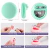 AirTag 4 Pack Hidden Case for Apple, Air Tag Holder Silicone GPS Tracker Case with Safety Invisible Pin AntiLost, for Children Elderly Clothes Shoe Backpack Luggage (Red Pink Rose MintGreen) view 2