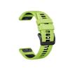 22 26MM Silicone Watchband Strap fit for Garmin/Fenix 7/7Pro/7X/6X/6 Pro/5X/5 Plus/Epix/Instinct WristStrap Replaceable Bracelet(Green Black,26mm) view 1