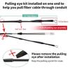 RamboCables 15m/49ft OM3 Industrial TPU Fiber Patch Cable Outdoor Armored, LC to LC Outdoor Fiber Optic Cable Multimode, 10GB Duplex 50/125um with Pulling Eye Kit Installed on one end, OD 3MM view 4