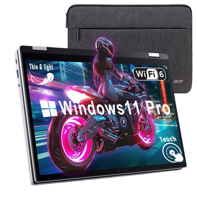 Acer Aspire 3 Spin 14 2 in 1 Laptop, 14" WUXGA IPS Touchscreen, Intel Core i3-N305, Intel UHD Graphics, Webcam, Wi-Fi 6, Win 11 Pro, w/HDMI