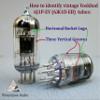 Riverstone Audio - 7-pin 6J1P-EV (61-EB) NOS Vacuum Tubes, One Pair Fully-Tested and Matched (5% for IP and Gm) - Upgrade for 6J1 6J1P 6AK5 5654 EF95 403B - 2 pc 6J1P-EV (61-) 5%-Match view 3