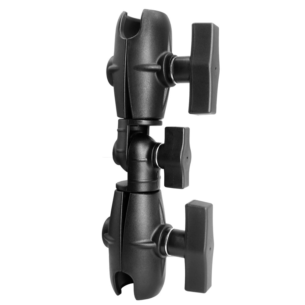 WINDFRD 8.1" Double Socket Swivel Ratchet Arm, Compatible with RAM Mounts, iBolt 1.5" / C Size / 38mm Ball Accessories, 360 Degree Rotation, Adjustable