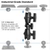 WINDFRD 8.1" Double Socket Swivel Ratchet Arm, Compatible with RAM Mounts, iBolt 1.5" / C Size / 38mm Ball Accessories, 360 Degree Rotation, Adjustable view 2