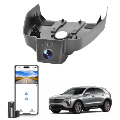 Mangoal Front 4K & Rear 1080p Dash Cam Custom fit for Cadillac XT4 2024 2025(Model C), UHD 2160P Video, Free App,WiFi, 128GB Card