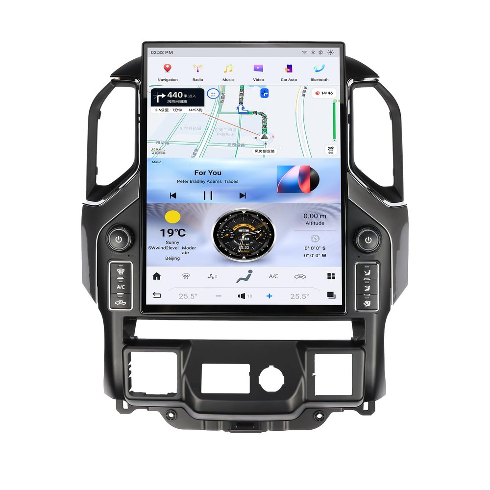 ZWNAV 15.6 Inch Car Radio for Chevrolet Silverado GMC Sierra 2019-2023 Android 13 IPS 2K Touch Screen PS Navigation Video Player,Support Carplay, Retain The Original Car System (8-256GB carplay)