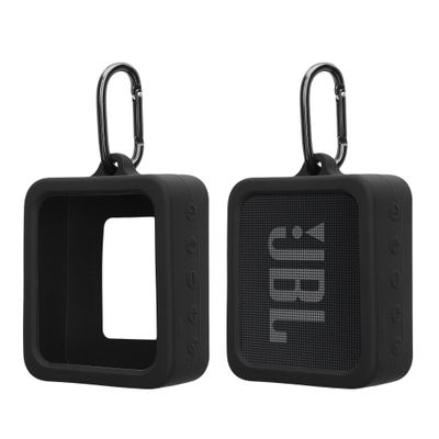 kwmobile Silicone Case Compatible with JBL Go Essential - Case Protective Mini Speaker Cover - Black