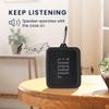 kwmobile Silicone Case Compatible with JBL Go Essential - Case Protective Mini Speaker Cover - Black view 4