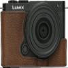 BMAOLLONGB S9 Camera Case, Handmade Genuine Real Leather Half Camera Case Bag Cover for Panasonic Lumix S9 Camera Bottom Opening Version + Hand Strap (Coffee) view 1