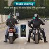 THOKWOK Helmet Bluetooth Headset, TK-X4SC Motorcycle Helmet Intercom for 6 Riders Up to 2000M, Music Share/Top-Tier Noise Reduction/LCD Screen/HiFi Stereo,Universal Communication System (2 Pack) view 4