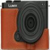 BMAOLLONGB S9 Camera Case, Handmade Genuine Real Leather Half Camera Case Bag Cover for Panasonic Lumix S9 Camera Bottom Opening Version + Hand Strap (Brown) view 1