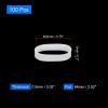 uxcell 100Pcs Silicone Rubber Bands, 20x5mm Rubber Bands Rings Cable Ties Strong Elastic Bands Non-slip for Cord Wrapping Bag Wraps, White view 2