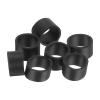 uxcell 50Pcs Silicone Rubber Bands, 6x5mm Rubber Bands Rings Cable Ties Strong Elastic Bands Non-slip for Cord Wrapping Bag Wraps, Black view 1