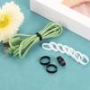 uxcell 100Pcs Silicone Rubber Bands, 17x6mm Rubber Bands Rings Cable Ties Strong Elastic Bands Non-slip for Cord Wrapping Bag Wraps, Black view 4
