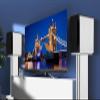 ENHEN Speaker Stand 2Pcs White Bookshelf Speakers Surround Sound, Wood Grain Universal Floor Speaker Pedestal, Elevated Monitor Mounts for TV, 6 24 28 32 36 Inch(80cm/31.5in/2.6ft) view 2