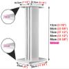 ENHEN Speaker Stand 2Pcs White Bookshelf Speakers Surround Sound, Wood Grain Universal Floor Speaker Pedestal, Elevated Monitor Mounts for TV, 6 24 28 32 36 Inch(80cm/31.5in/2.6ft) view 3