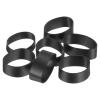 uxcell 100Pcs Silicone Rubber Bands, 15x7mm Rubber Bands Rings Cable Ties Strong Elastic Bands Non-slip for Cord Wrapping Bag Wraps, Black view 1