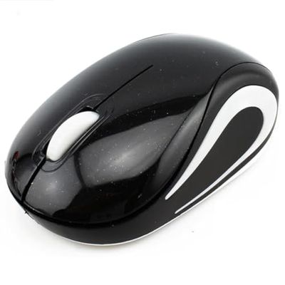 Mini Wireless Mouse, Silent Portable Lightweight Cordless Mice, with 2.4G USB Receiver Plug & Play, for Kids Small Hand School Travel Home,for Laptop/PC/Computer,Children Boy Girl Gift(Black)