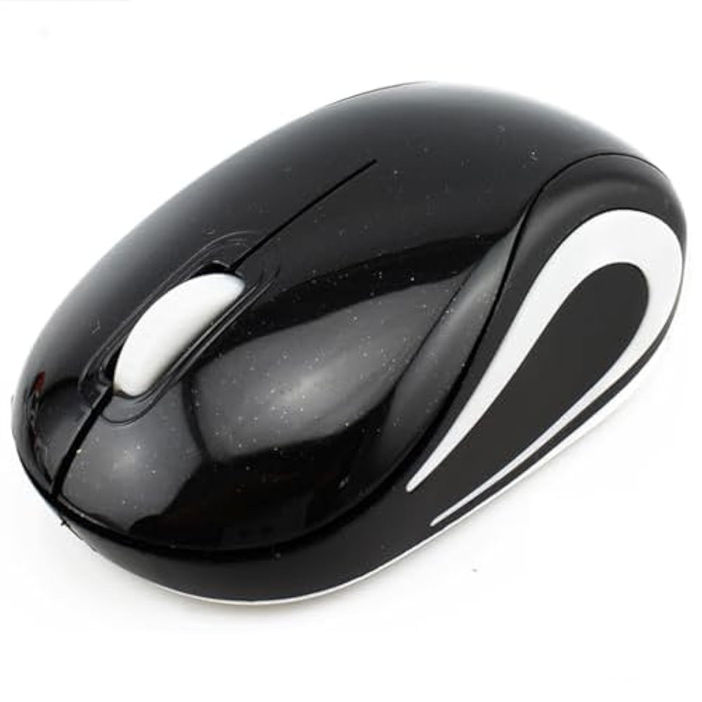 Mini Wireless Mouse, Silent Portable Lightweight Cordless Mice, with 2.4G USB Receiver Plug & Play, for Kids Small Hand School Travel Home,for Laptop/PC/Computer,Children Boy Girl Gift(Black)