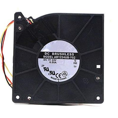 Ailsa Hexi AB1224UB-Y02 DC24V 0.55A 12W 2800RPM 34CFM 50DBA 120x120x32mm 3-Wire Cooling Fan