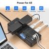 15FT 4000J Extension Cord + 10FT 1080J Tower Power Strip, NTONPOWER 16-in-1 & 12-in-1 Surge Protector Power Strip, Flat Plug, Wall Mounted, Side Outlet Extender for Home Office, Dorm Room Essentials view 4