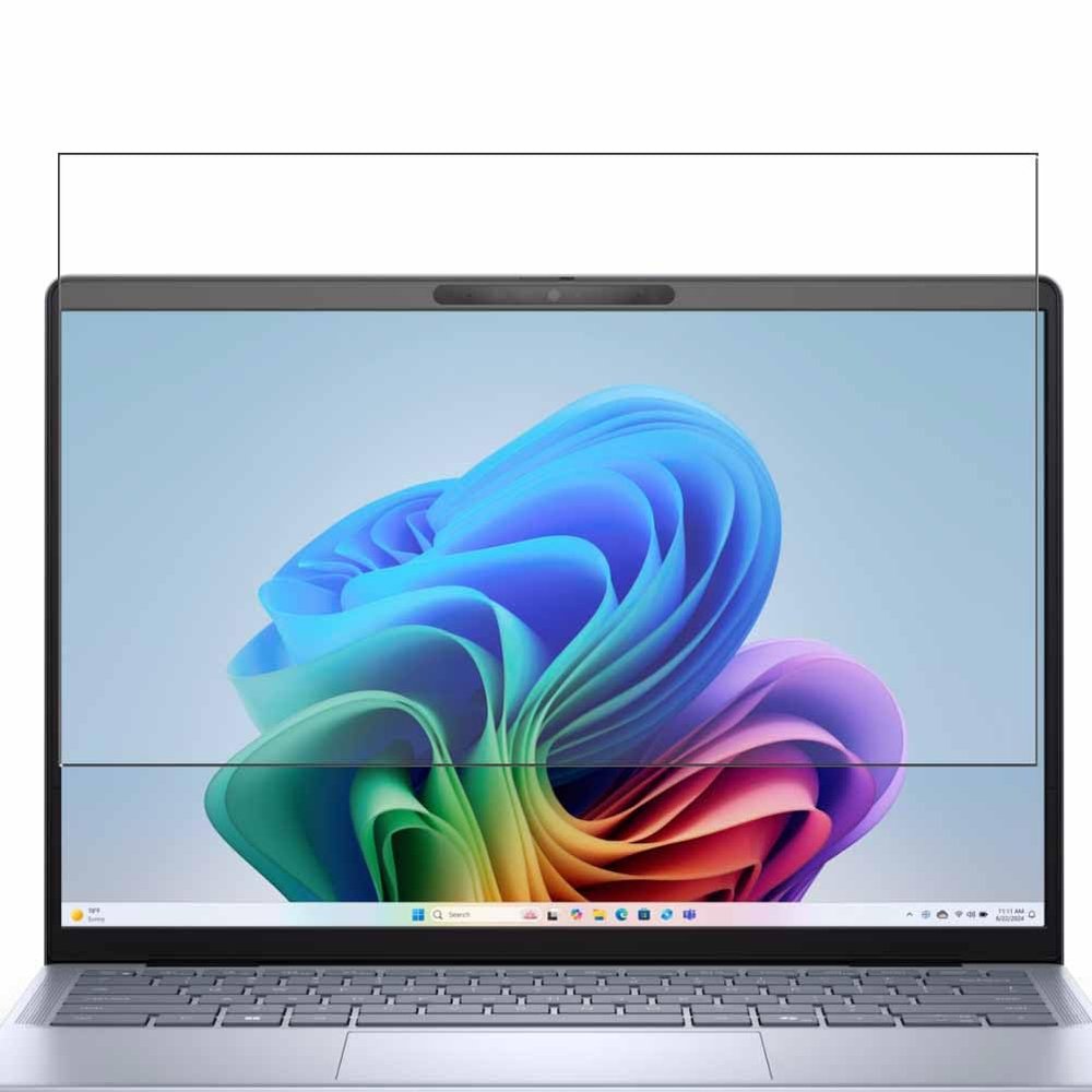 Puccy Tempered Glass Screen Protector Film, compatible with Dell Inspiron 14 Plus 7000 7441 14" Laptop (Active Area Cover Only) Protective Protectors Guard