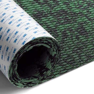 Fullfire EVA Foam Boat Flooring Sheet with Adhesive Camo Green Non-Slip Marine Decking Mat, Waterproof Anti-UV Boat Floor Pad for Bass Pontoon Jon Boat Yacht RV Jet Ski Stairs Floor 47"x16"